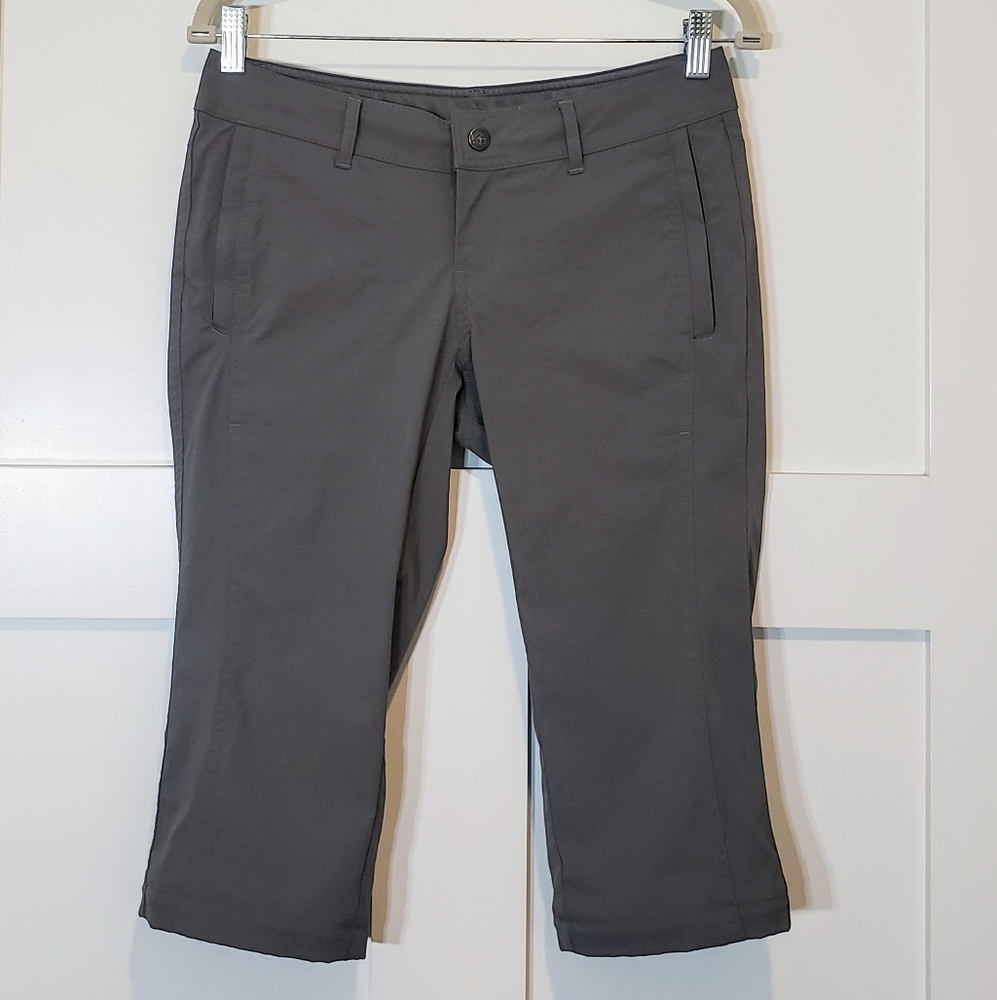 REI Hiking Shorts High Rise Gray Size 4 Petite Nylon Spandex Gorpcore